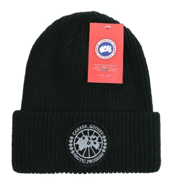 Canada Goose Beanie Black Logo