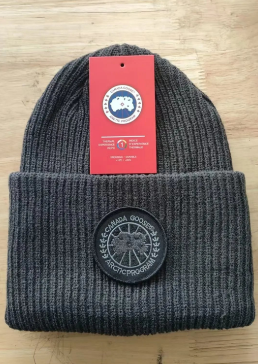 Canada Goose Beanie Black Logo